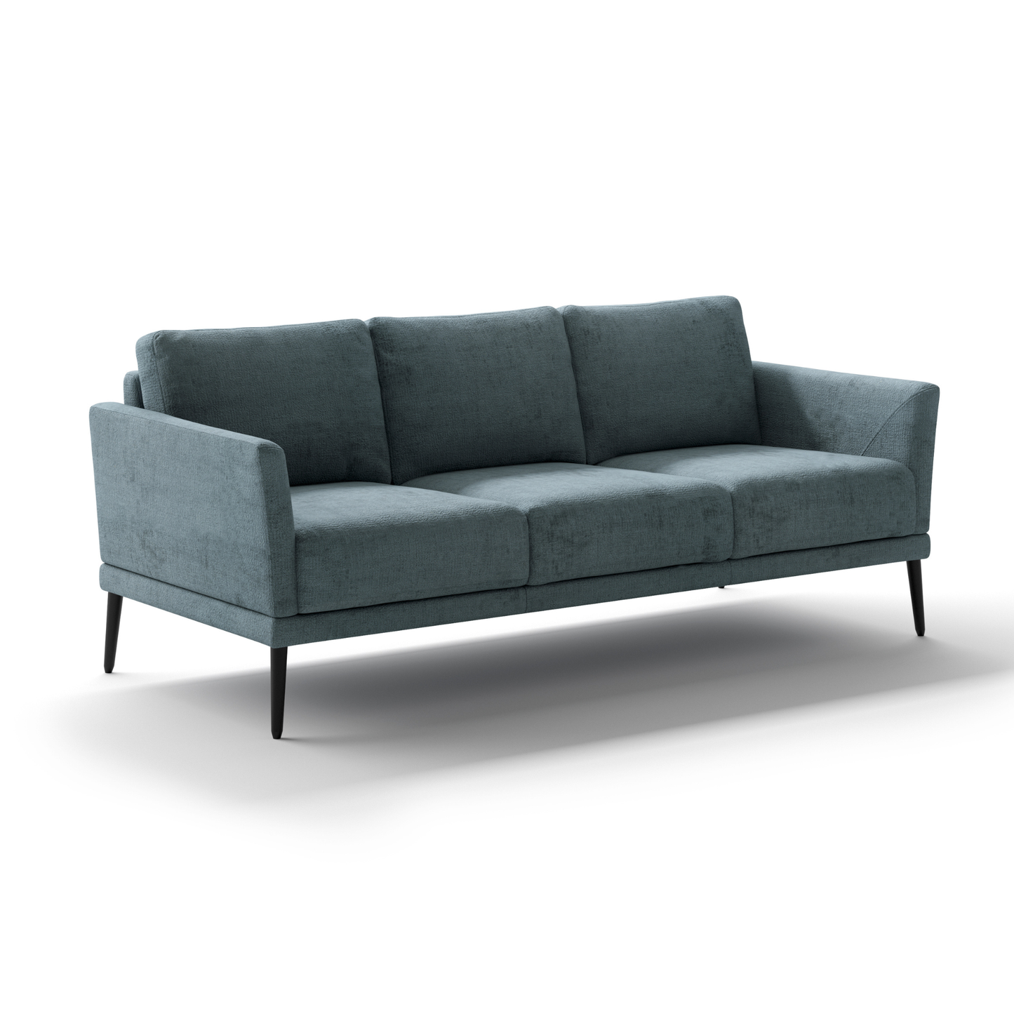 Luonto Viola 3-Seater Scandinavian Fabric Sofa With Durable Wood Frame