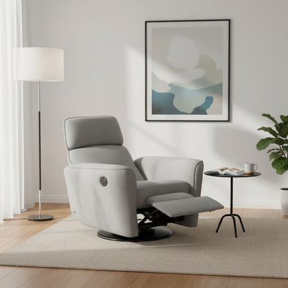 Luonto Welted Fabric Power and Manual Recliner Chair