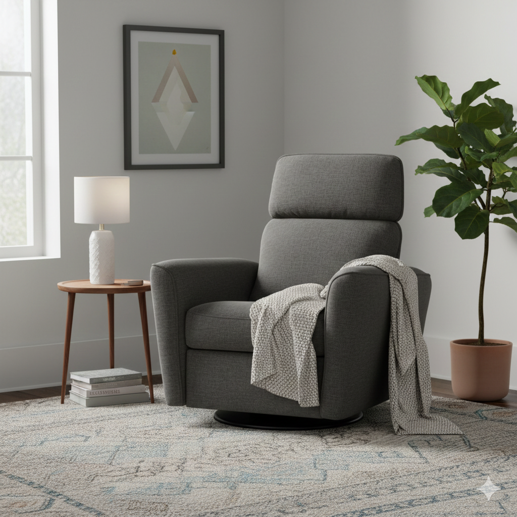 Luonto Welted Fabric Power and Manual Recliner Chair