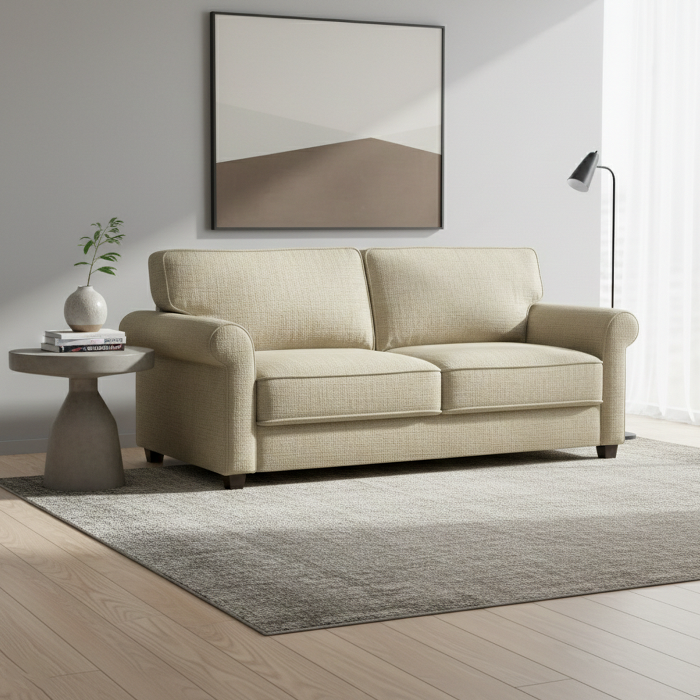 Luonto Willow Fabric Sleeper Sofa With Hybrid Deluxe mechanism