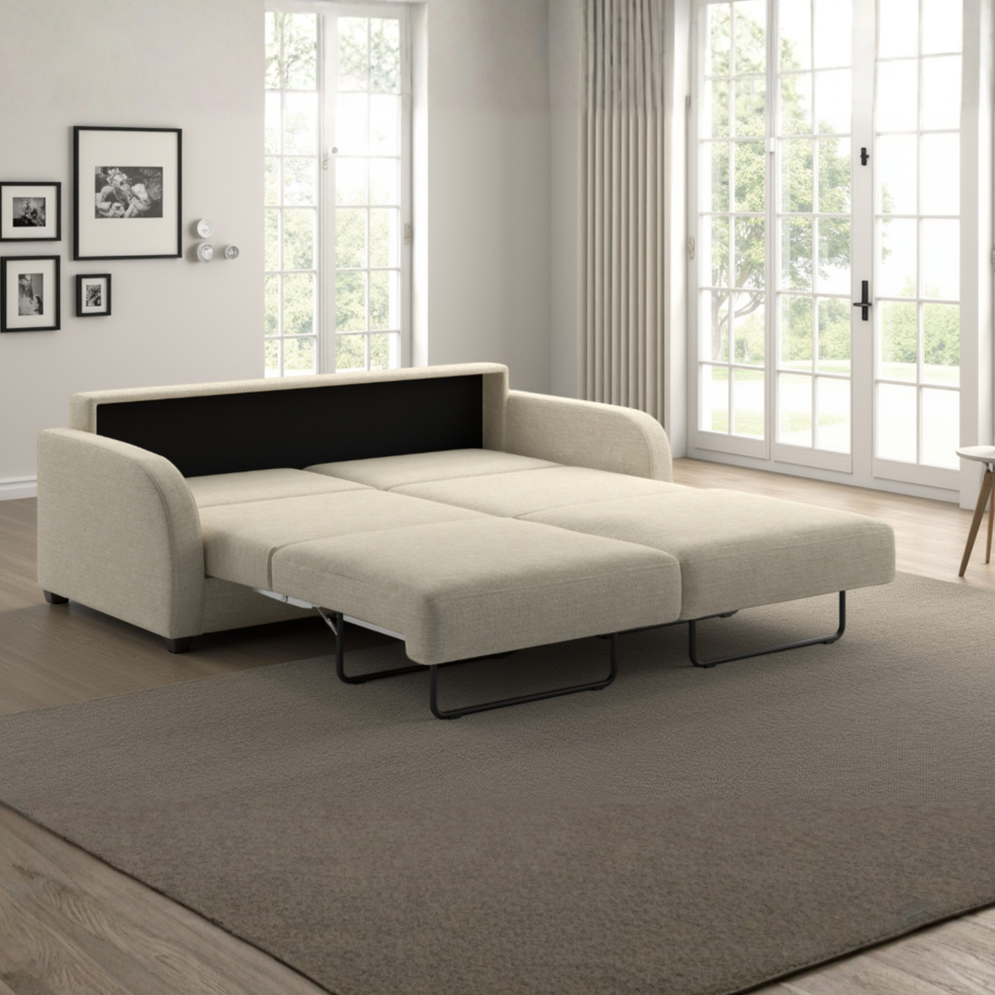 Luonto Aspen Fabric Sleeper Sofa With Nest Function