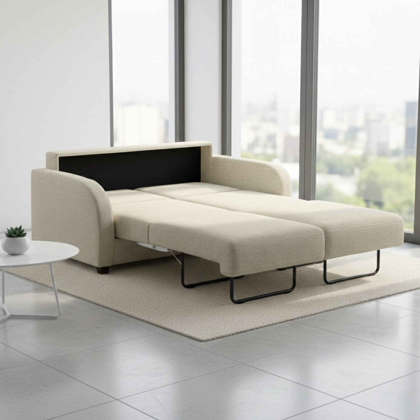 Luonto Aspen Fabric Sleeper Sofa With Nest Function