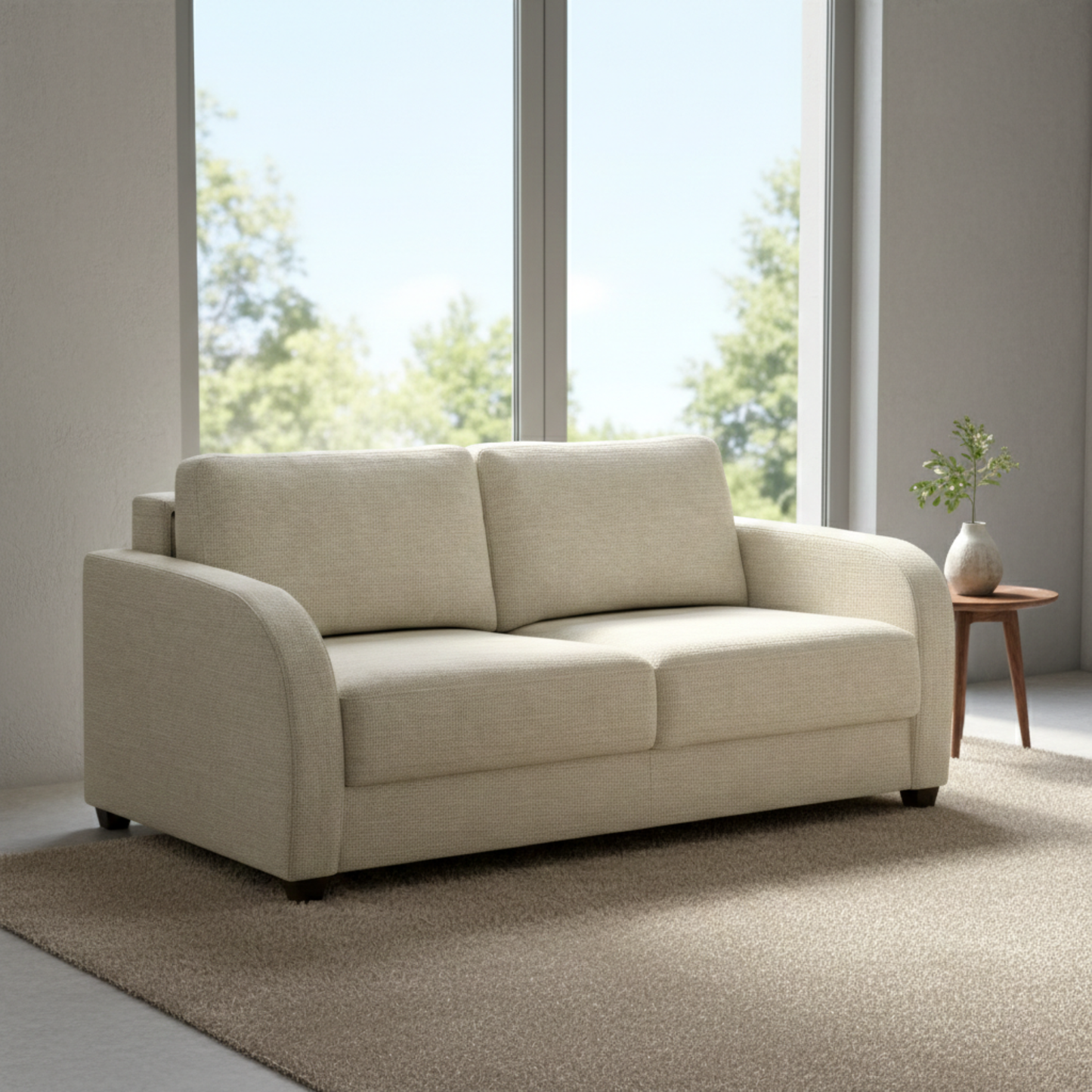 Luonto Aspen Fabric Sleeper Sofa With Nest Function