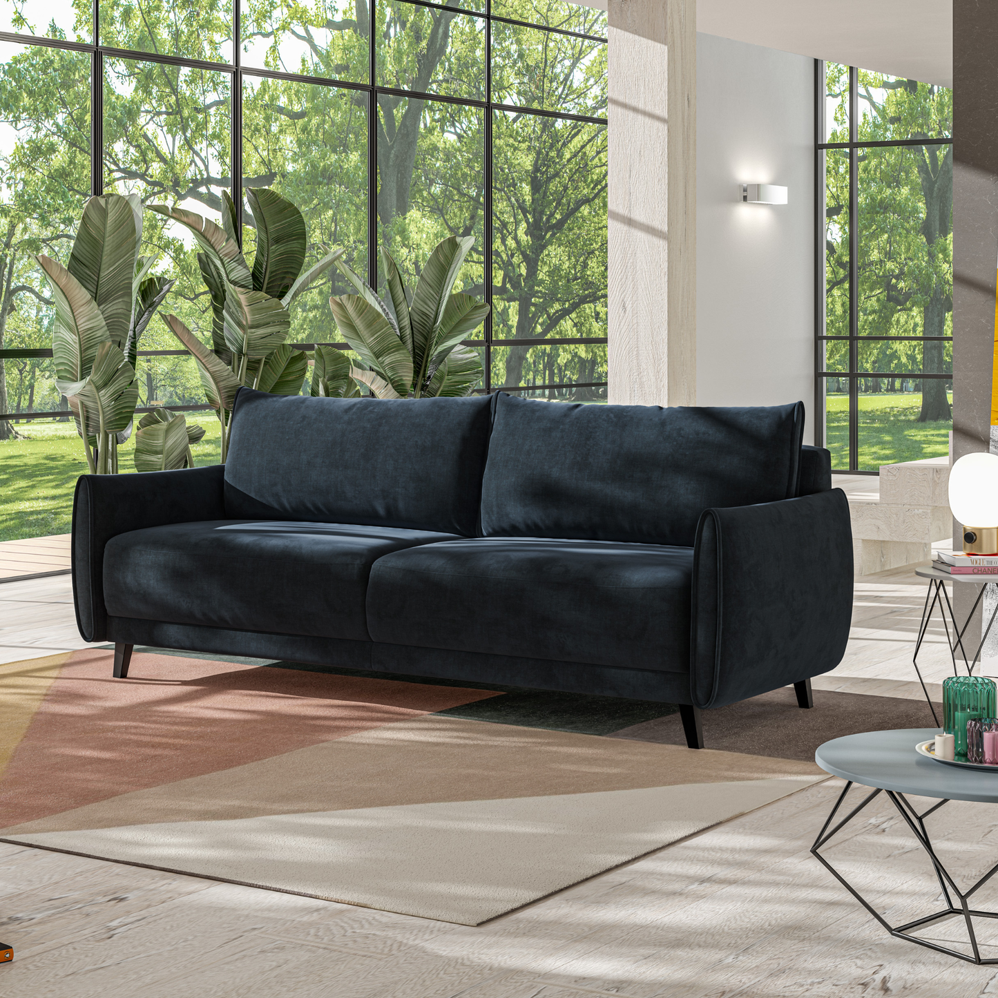 Luonto Dolphin Full XL Sleeper Sofa with Reversible Chaise