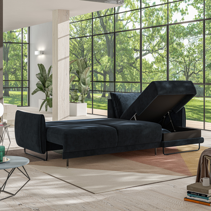 Luonto Dolphin Full XL Sleeper Sofa with Reversible Chaise