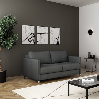 Luonto Elfin Fabric Sleeper Sofa With Nest Function