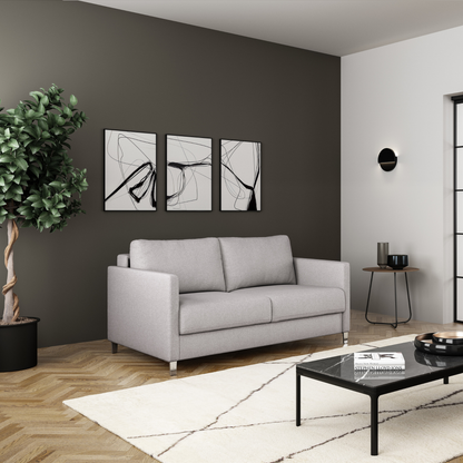 Luonto Elfin Fabric Sleeper Sofa With Nest Function