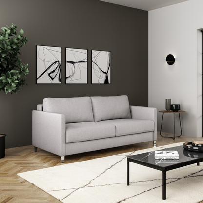 Luonto Elfin Fabric Sleeper Sofa With Nest Function