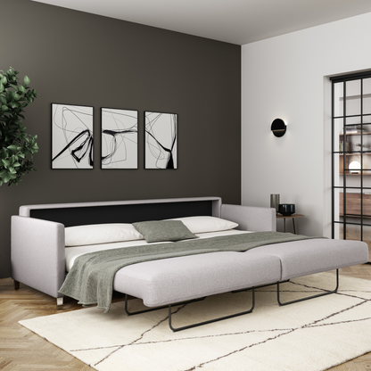 Luonto Elfin Fabric Sleeper Sofa With Nest Function