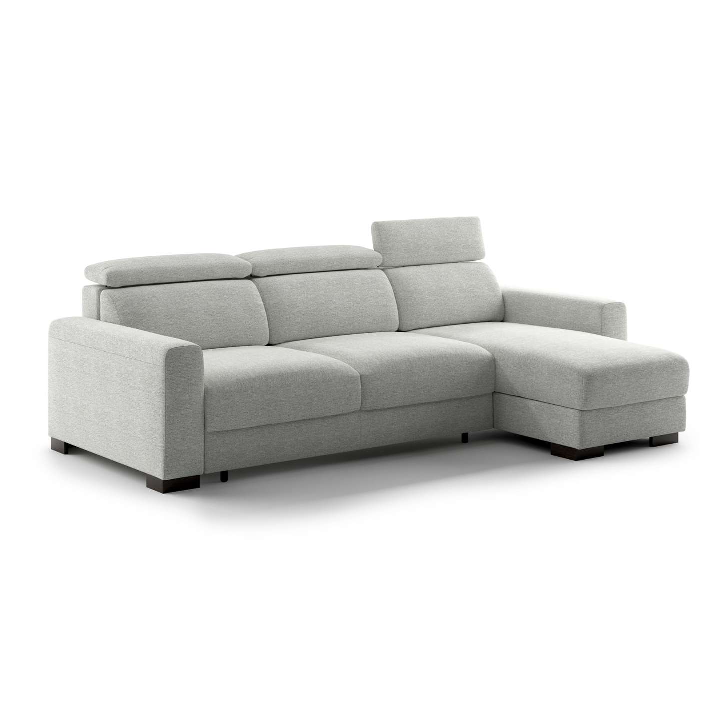 Luonto Elliot Fabric Reversible Chaise Sleeper Sectional Sofa (King/Queen)