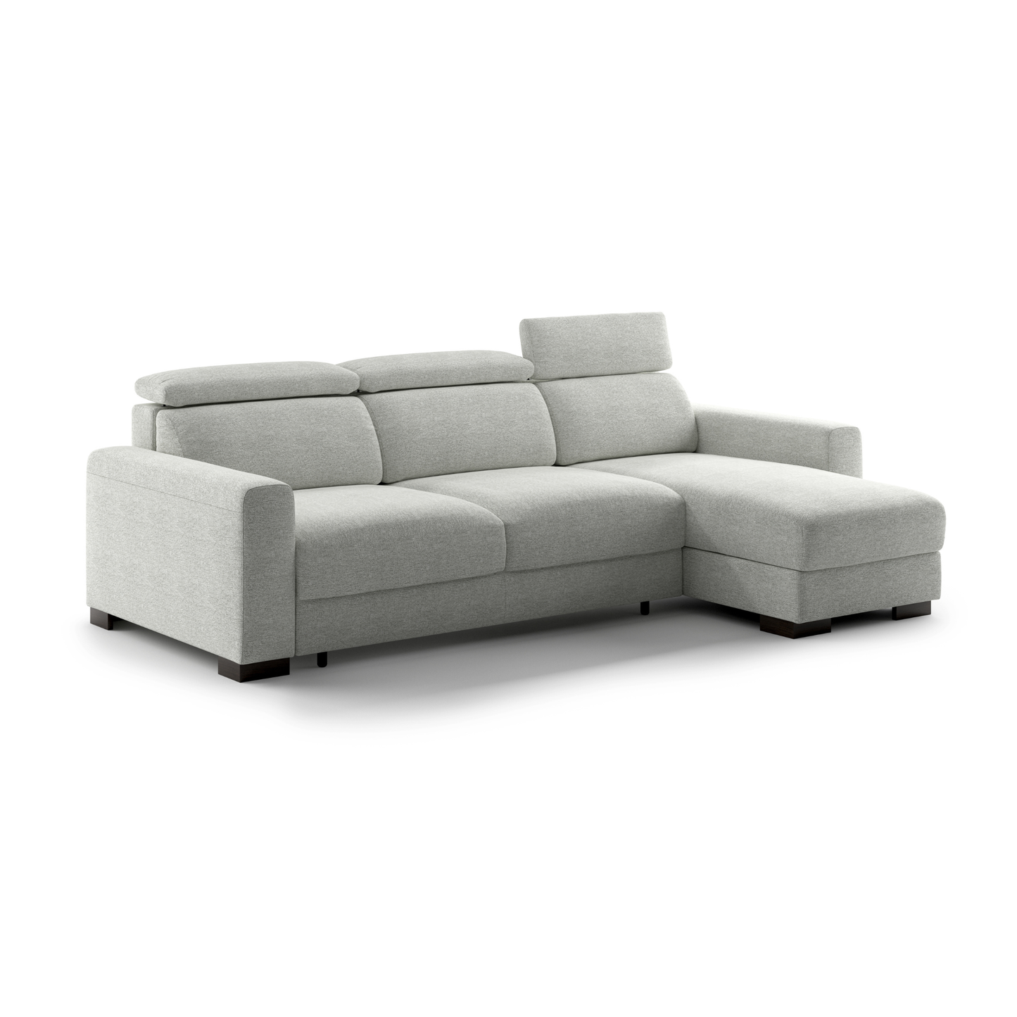 Luonto Elliot Fabric Reversible Chaise Sleeper Sectional Sofa (King/Queen)-comfortdesignfurniture