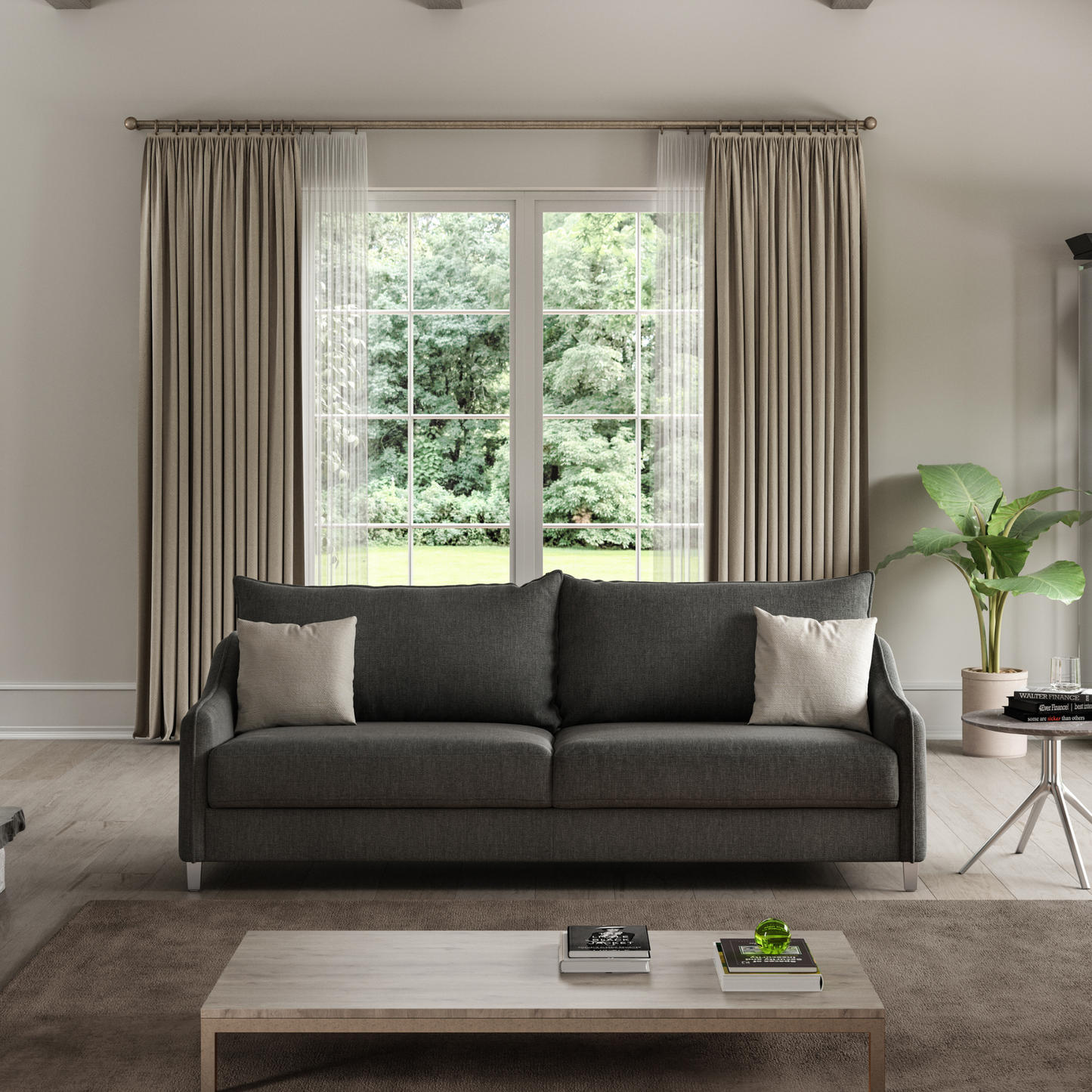 Luonto Ethos Fabric Sleeper Sofa With Nest Mechanism