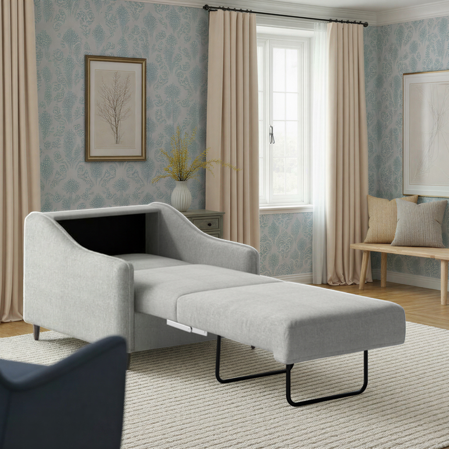 Luonto Ethos Fabric Sleeper Sofa With Nest Mechanism