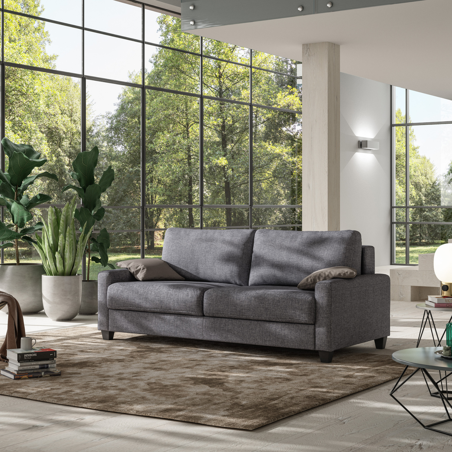 Luonto Fantasy Sleeper Sofa With Level Function & Foam Mattress