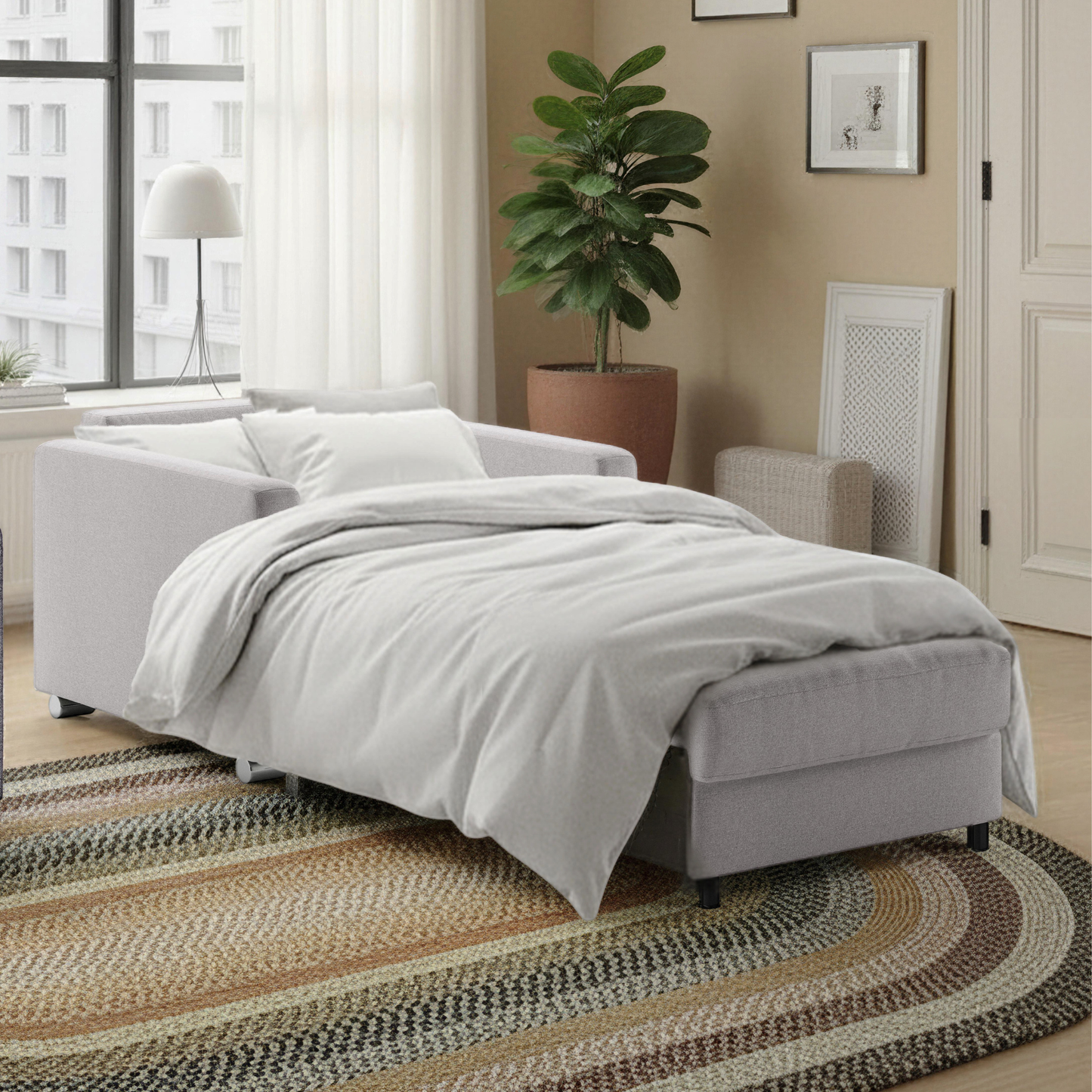 Luonto Fantasy Sleeper Sofa With Level Function & Foam Mattress