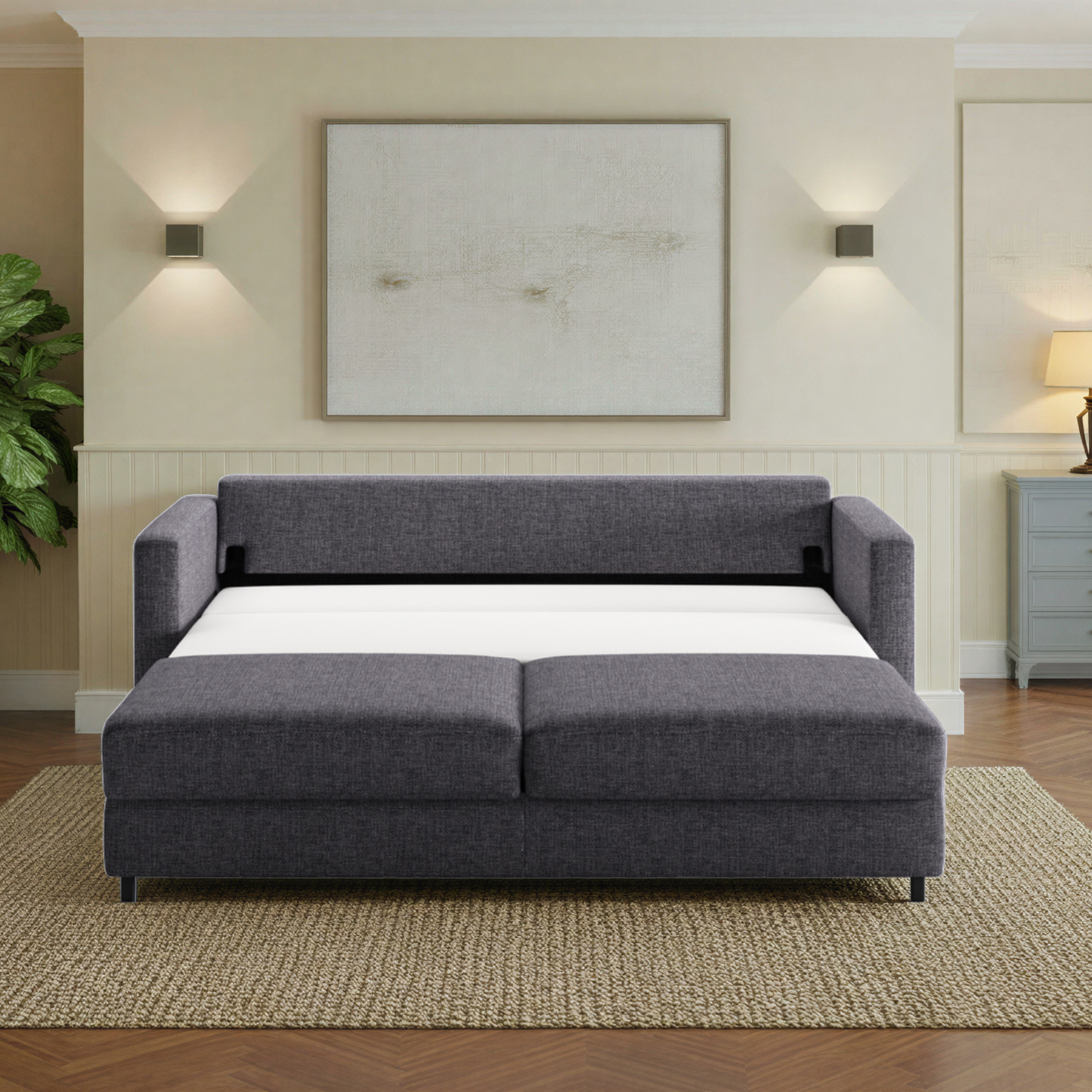 Luonto Fantasy Sleeper Sofa With Level Function & Foam Mattress