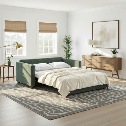 Luonto Fantasy Sleeper Sofa With Level Function & Foam Mattress