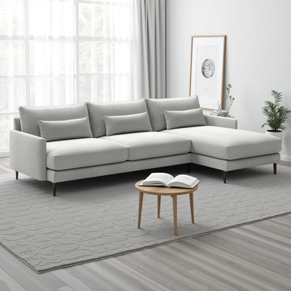 Luonto Liam Fabric Sectional Sofa With Reversible Chaise