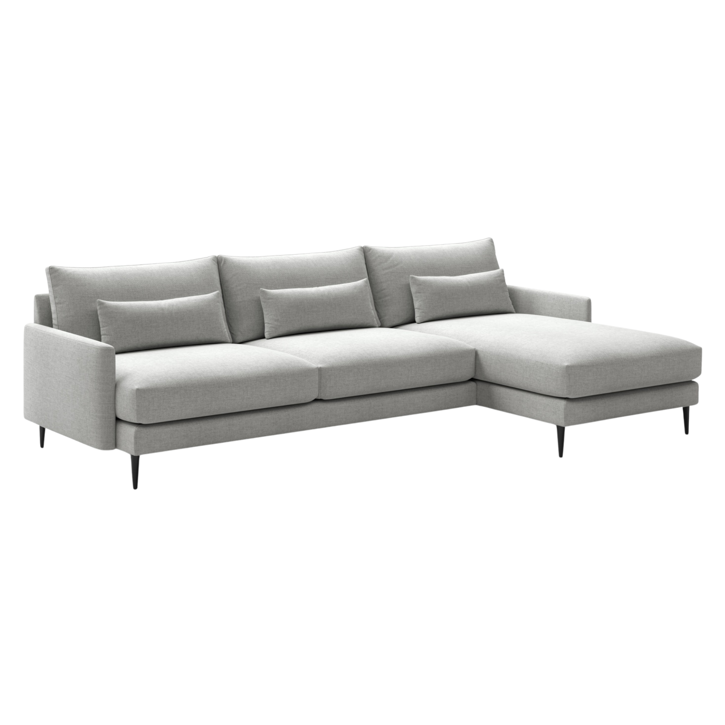 Luonto Liam Fabric Sectional Sofa With Reversible Chaise