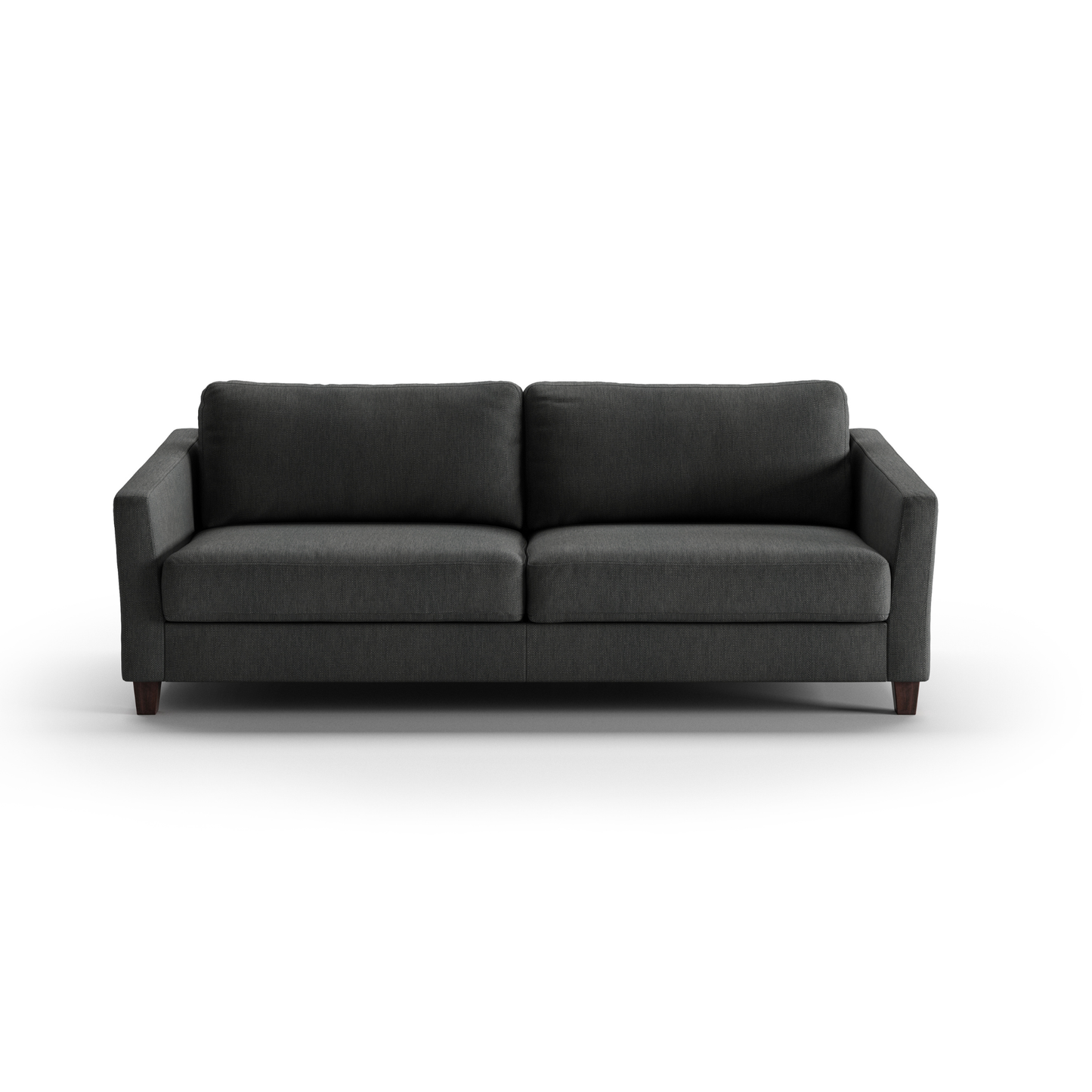 Luonto Monika Fabric Sleeper Sofa With Wood & Chrome Legs