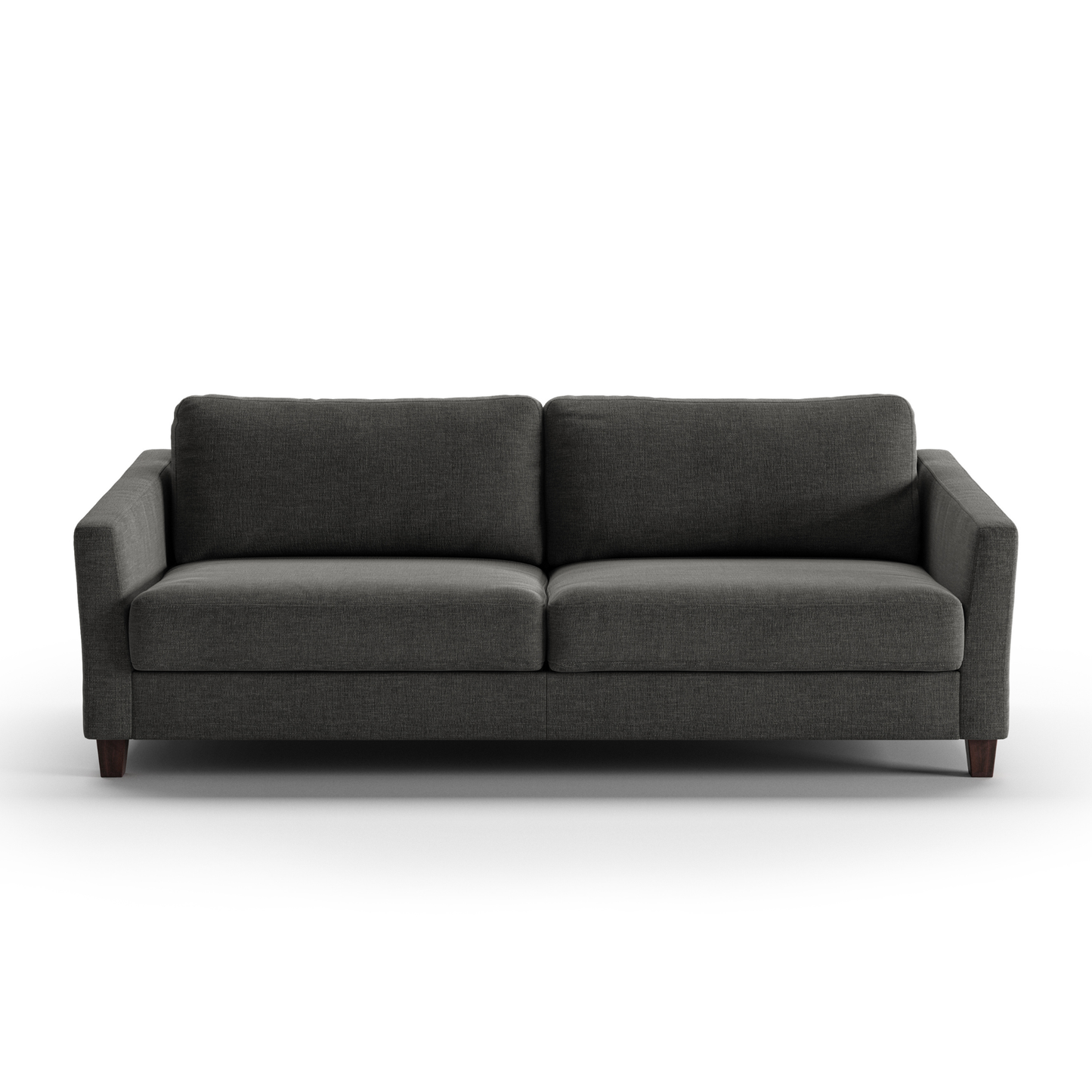Luonto Monika Fabric Sleeper Sofa With Wood & Chrome Legs