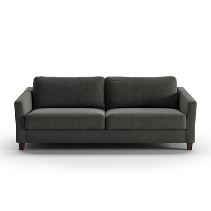 Luonto Monika Fabric Sleeper Sofa With Wood & Chrome Legs