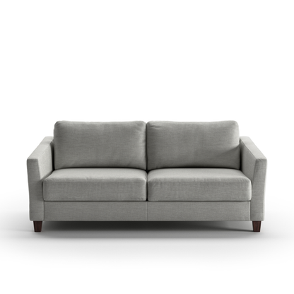 Luonto Monika Fabric Sleeper Sofa With Wood & Chrome Legs