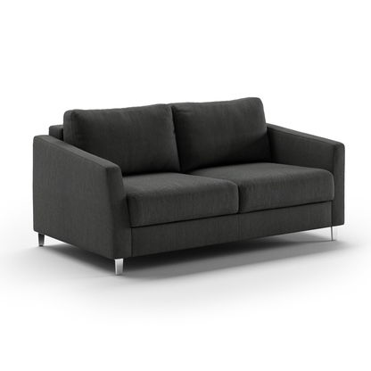 Luonto Monika Fabric Sleeper Sofa With Wood & Chrome Legs