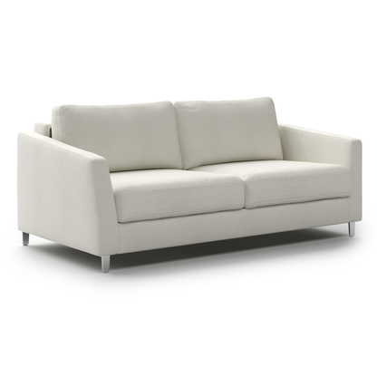 Luonto Monika Fabric Sleeper Sofa With Wood & Chrome Legs