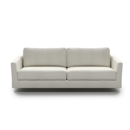 Luonto Monika Fabric Sleeper Sofa With Wood & Chrome Legs
