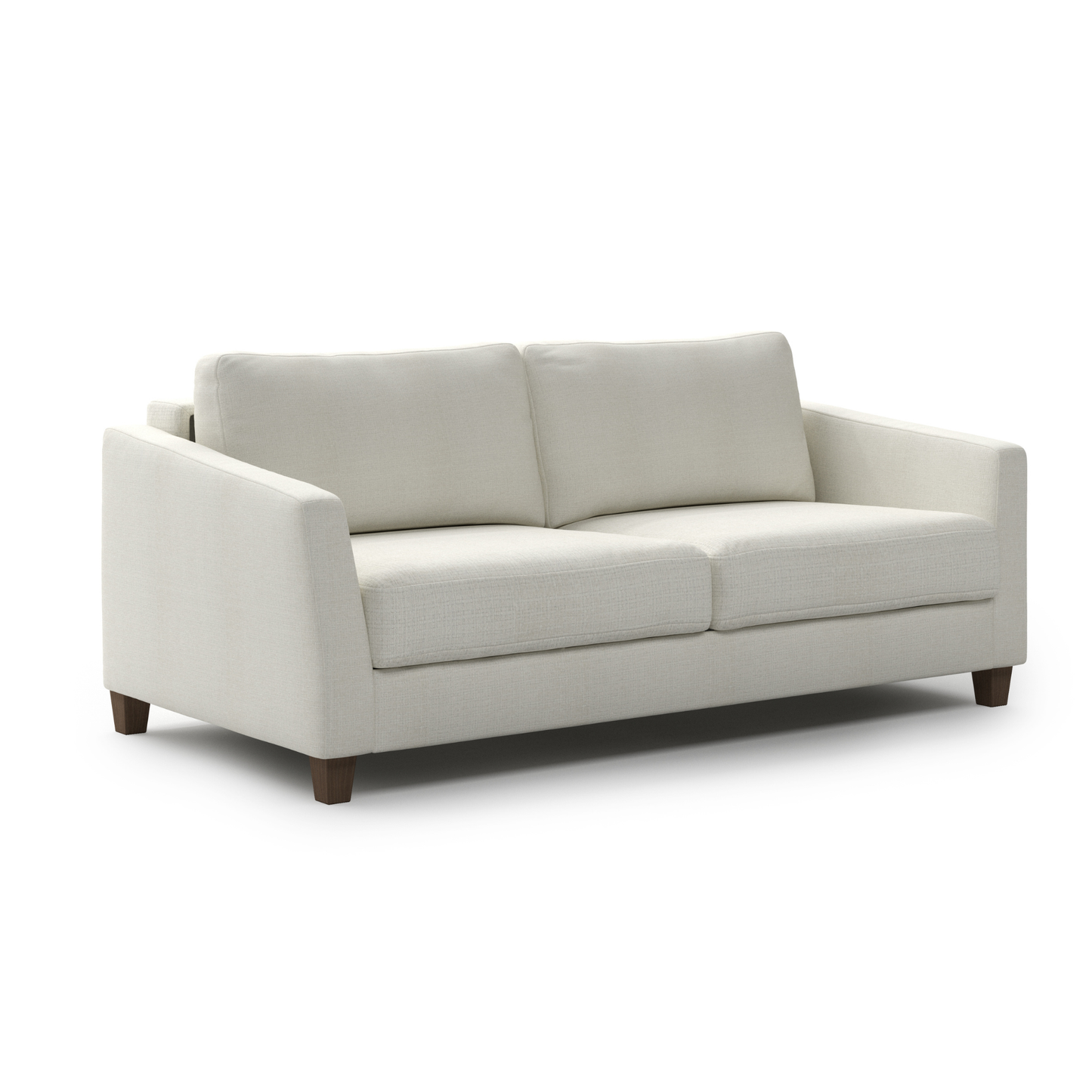 Luonto Monika Fabric Sleeper Sofa With Wood & Chrome Legs