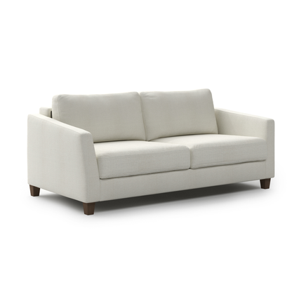 Luonto Monika Fabric Sleeper Sofa With Wood & Chrome Legs