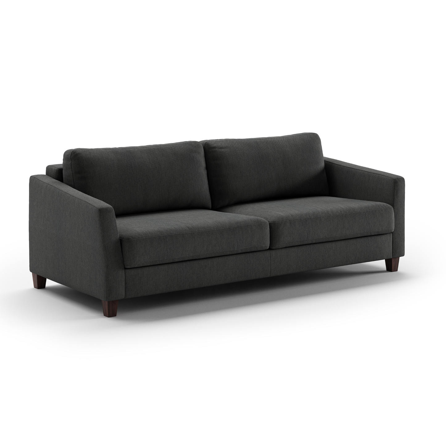 Luonto Monika Fabric Sleeper Sofa With Wood & Chrome Legs