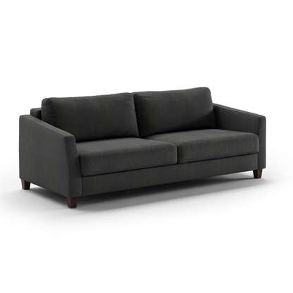 Luonto Monika Fabric Sleeper Sofa With Wood & Chrome Legs
