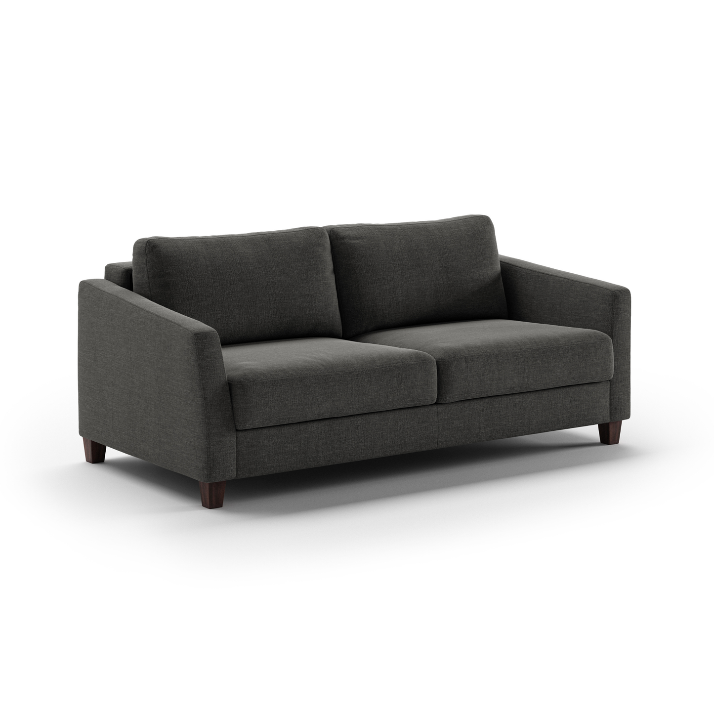 Luonto Monika Fabric Sleeper Sofa With Wood & Chrome Legs