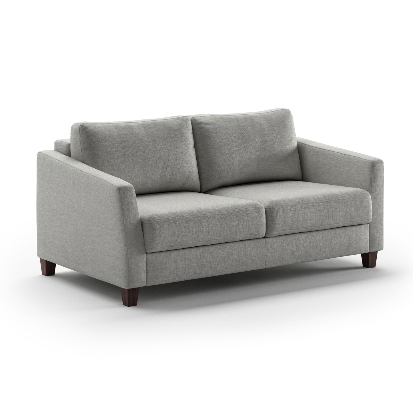 Luonto Monika Fabric Sleeper Sofa With Wood & Chrome Legs
