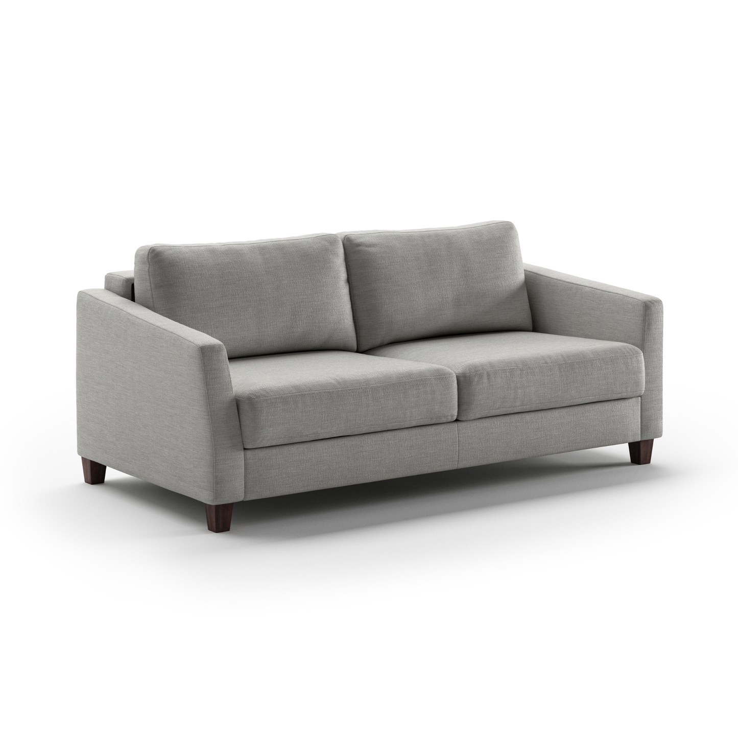 Luonto Monika Fabric Sleeper Sofa With Wood & Chrome Legs