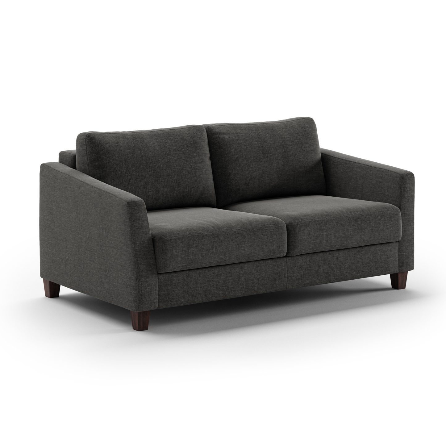 Luonto Monika Fabric Sleeper Sofa With Wood & Chrome Legs