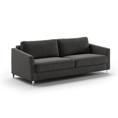 Luonto Monika Fabric Sleeper Sofa With Wood & Chrome Legs