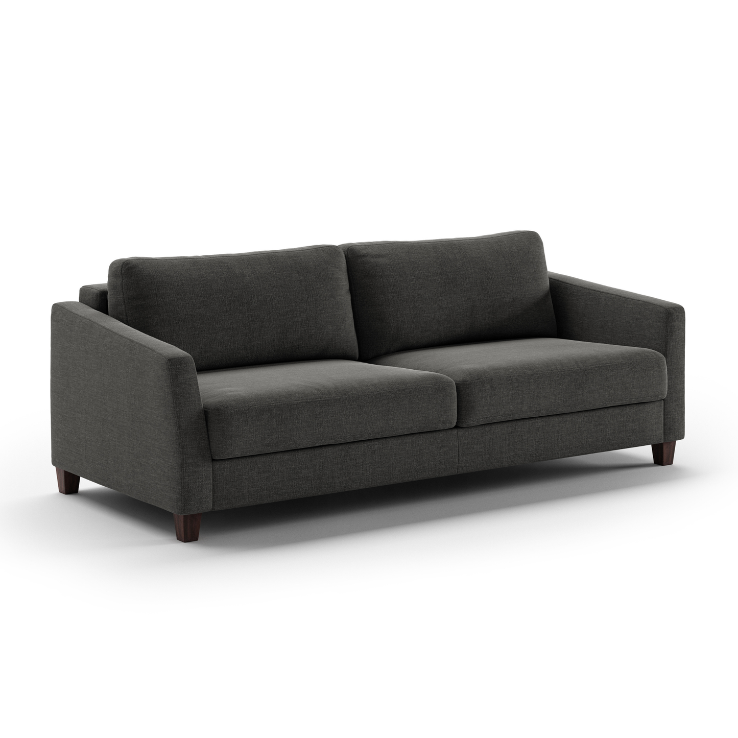 Luonto Monika Fabric Sleeper Sofa With Wood & Chrome Legs