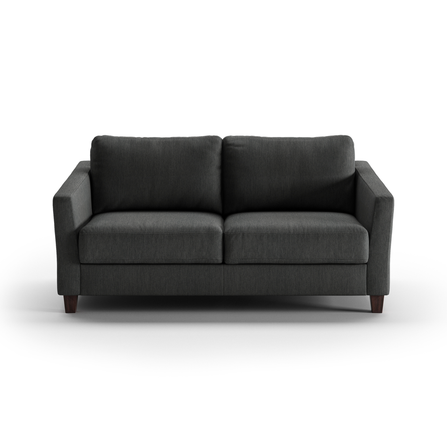 Luonto Monika Fabric Sleeper Sofa With Wood & Chrome Legs