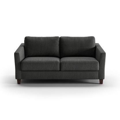 Luonto Monika Fabric Sleeper Sofa With Wood & Chrome Legs