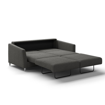 Luonto Monika Fabric Sleeper Sofa With Wood & Chrome Legs