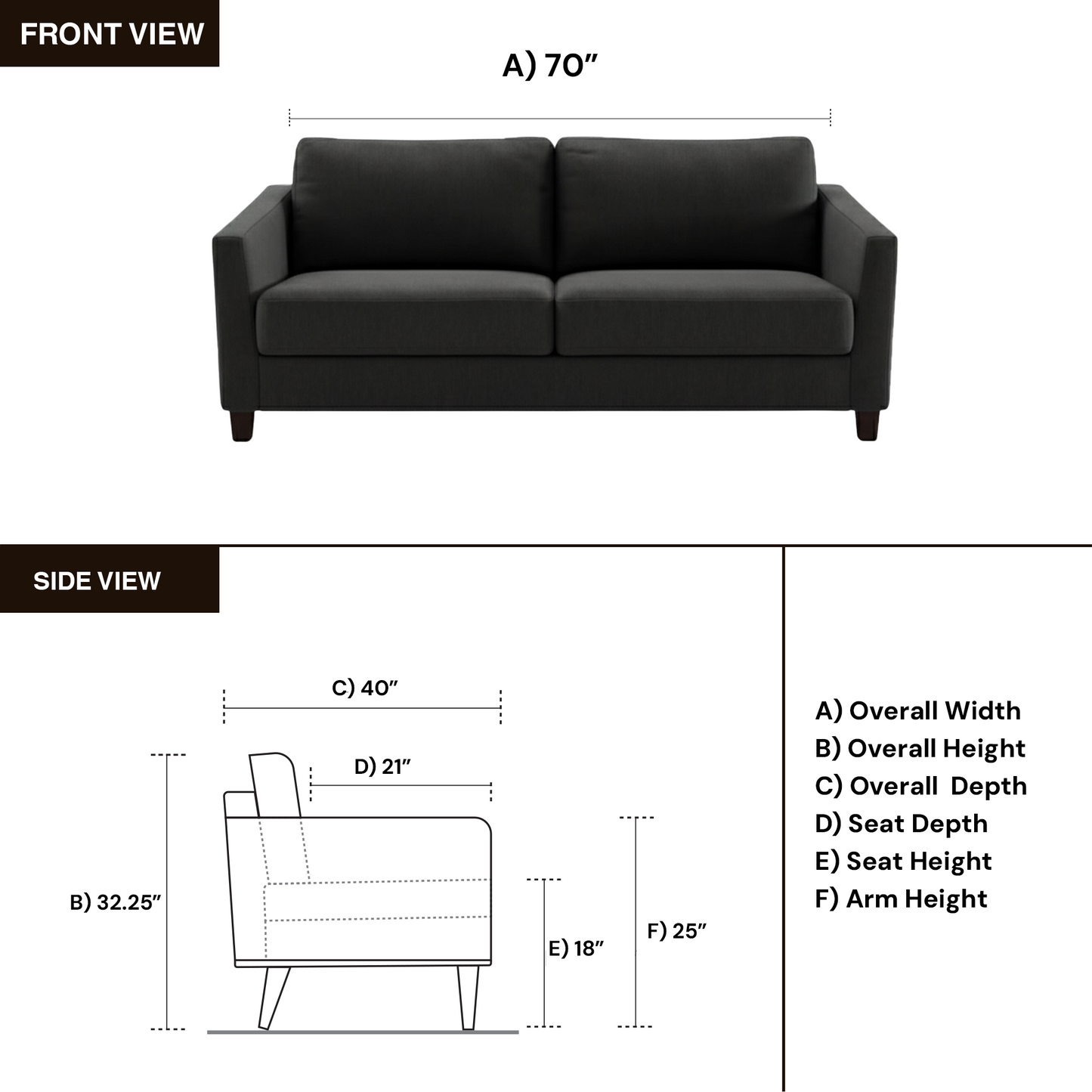 Luonto Monika Fabric Queen Sleeper Sofa With Wood or Chrome Legs