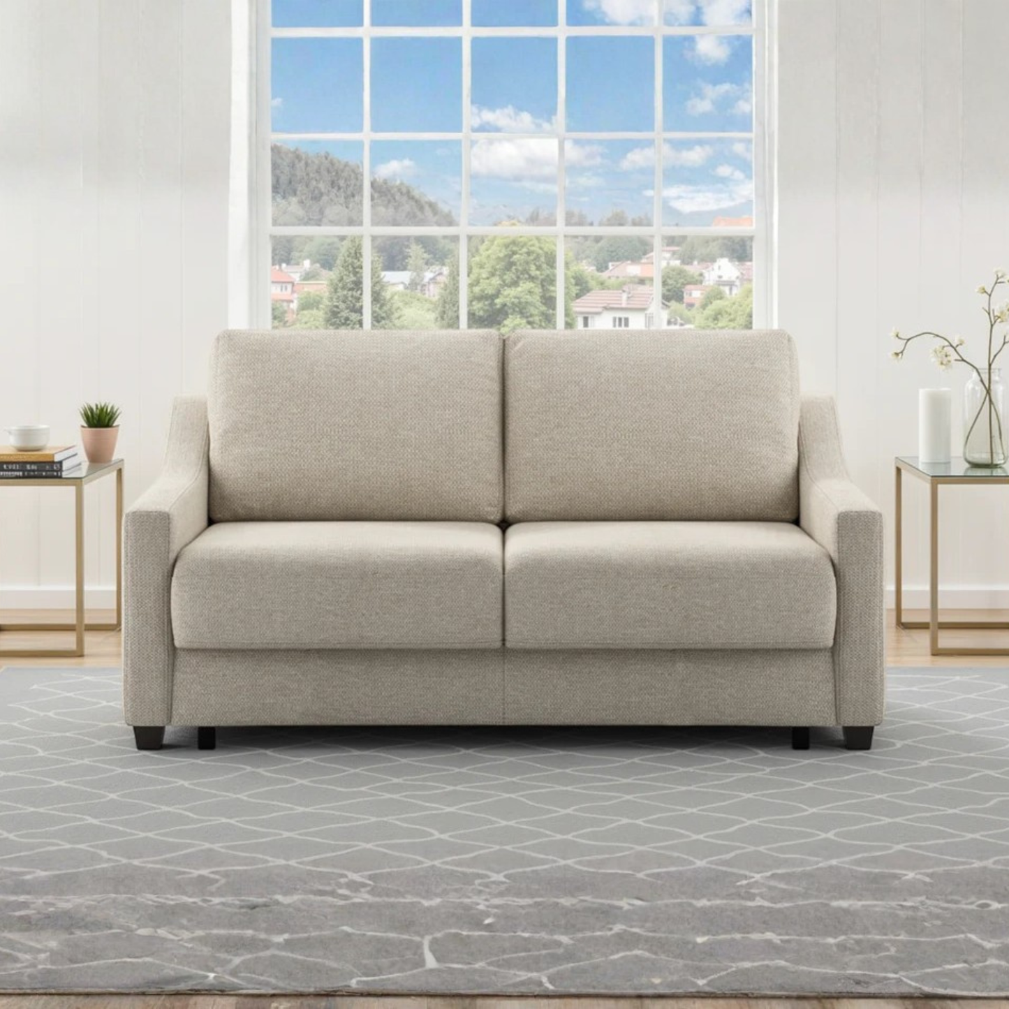 Luonto Nautica Fabric Sleeper Sofa With Level Deluxe Function