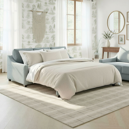 Luonto Nautica Fabric Sleeper Sofa With Level Deluxe Function