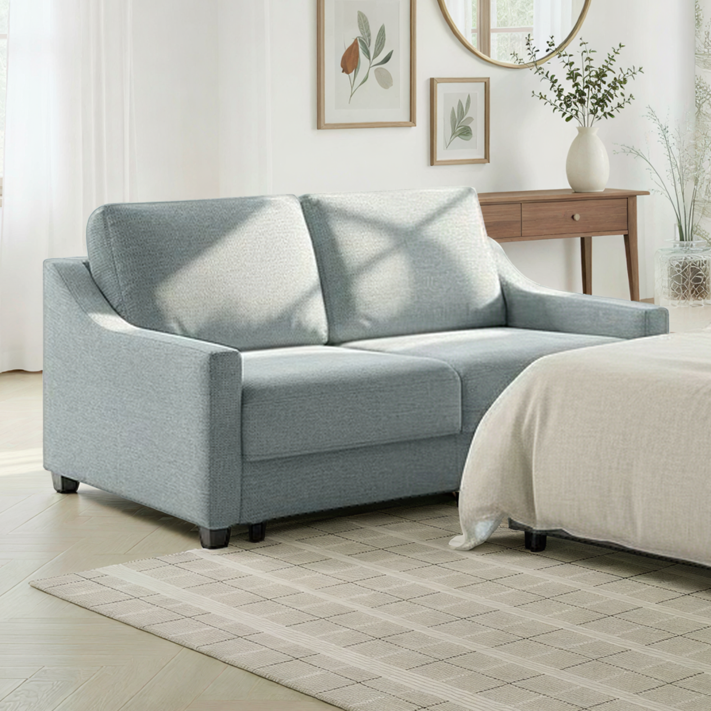 Luonto Nautica Fabric Sleeper Sofa With Level Deluxe Function
