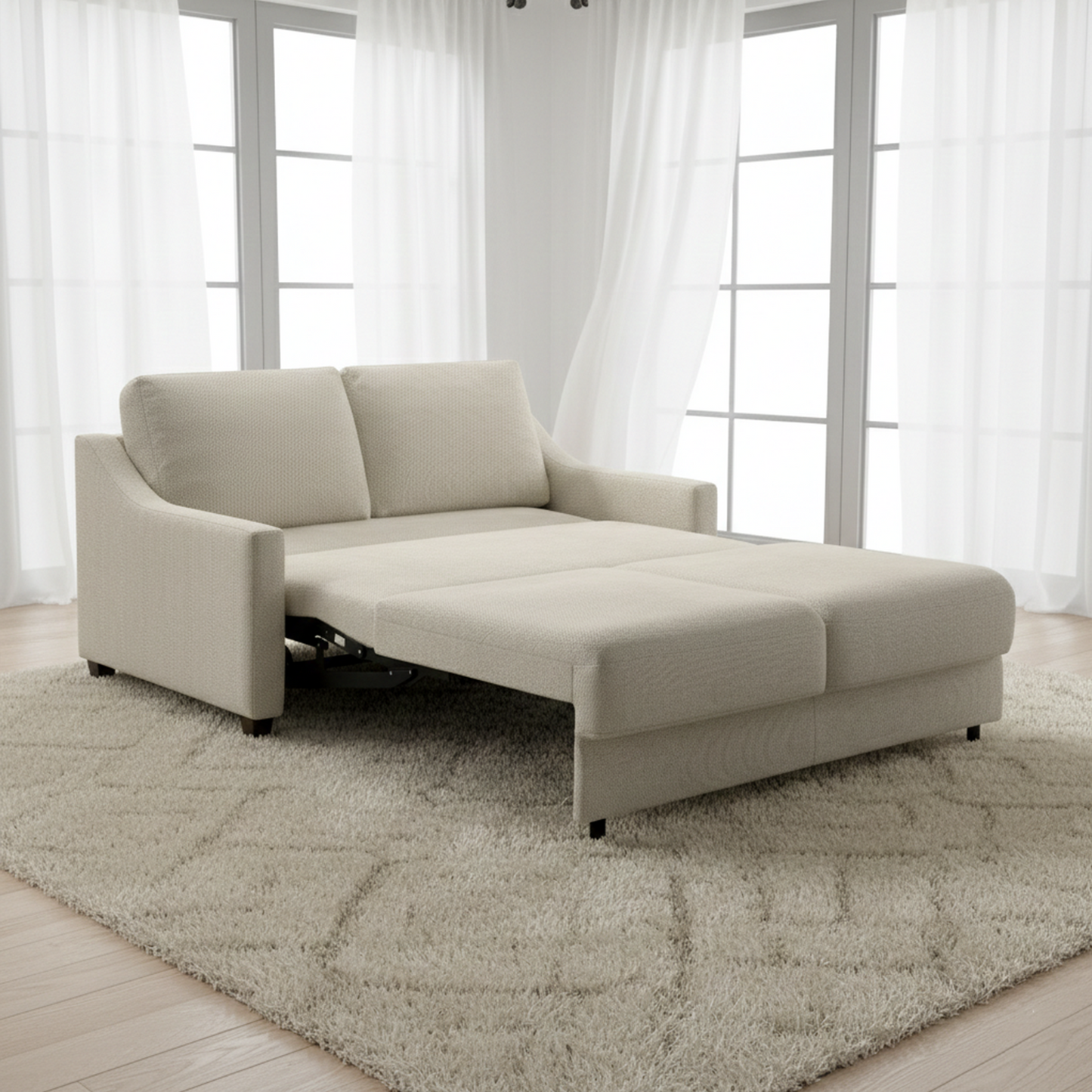 Luonto Nautica Fabric Sleeper Sofa With Level Deluxe Function
