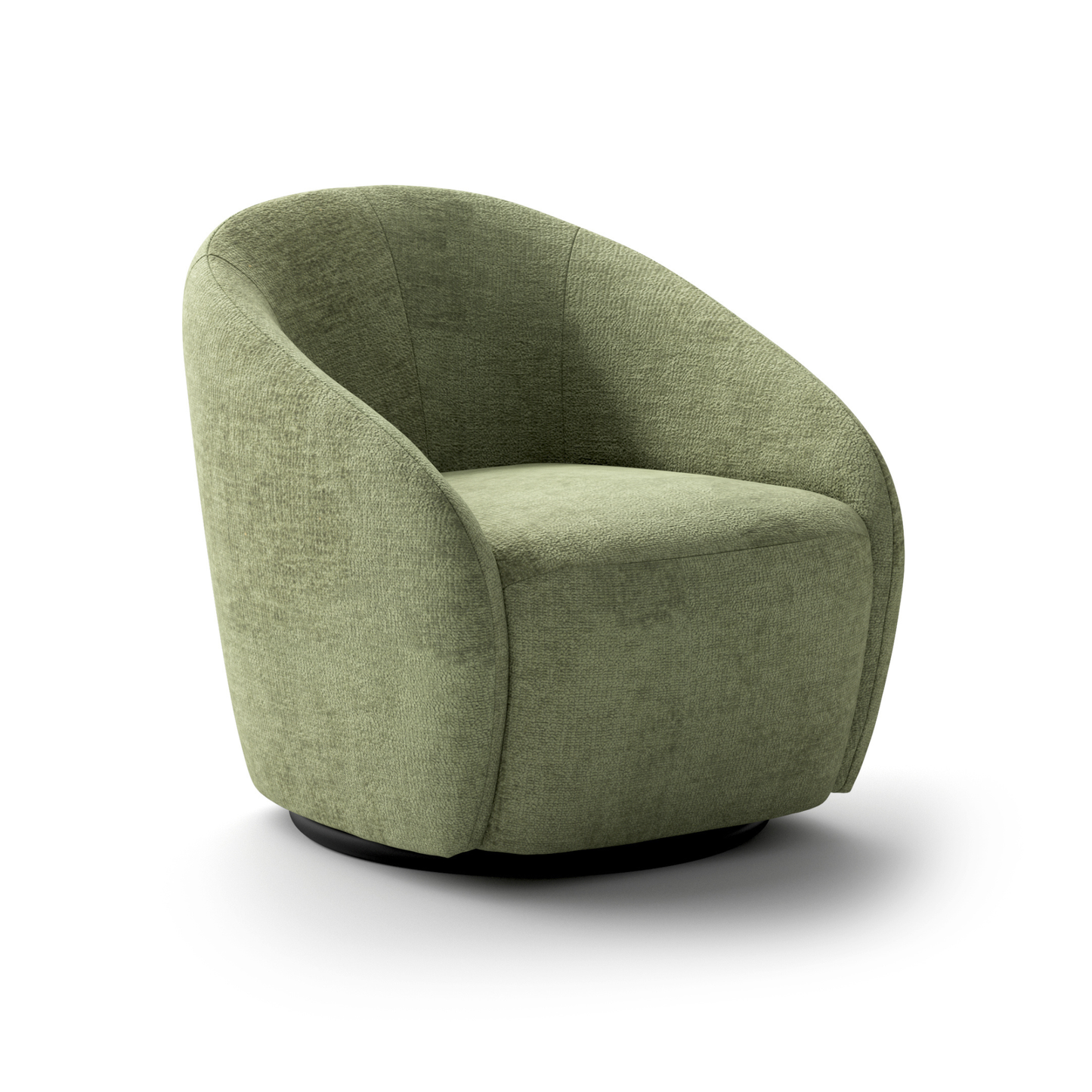 Luonto Regalia Polyester Accent Chair with 360° Swivel Base