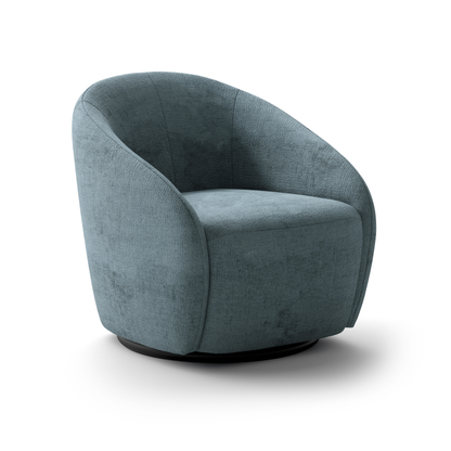 Luonto Regalia Polyester Accent Chair with 360° Swivel Base